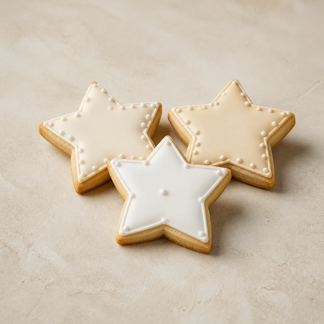 Biscoitos amanteigados - kit 3 estrelas — adicional para bolos