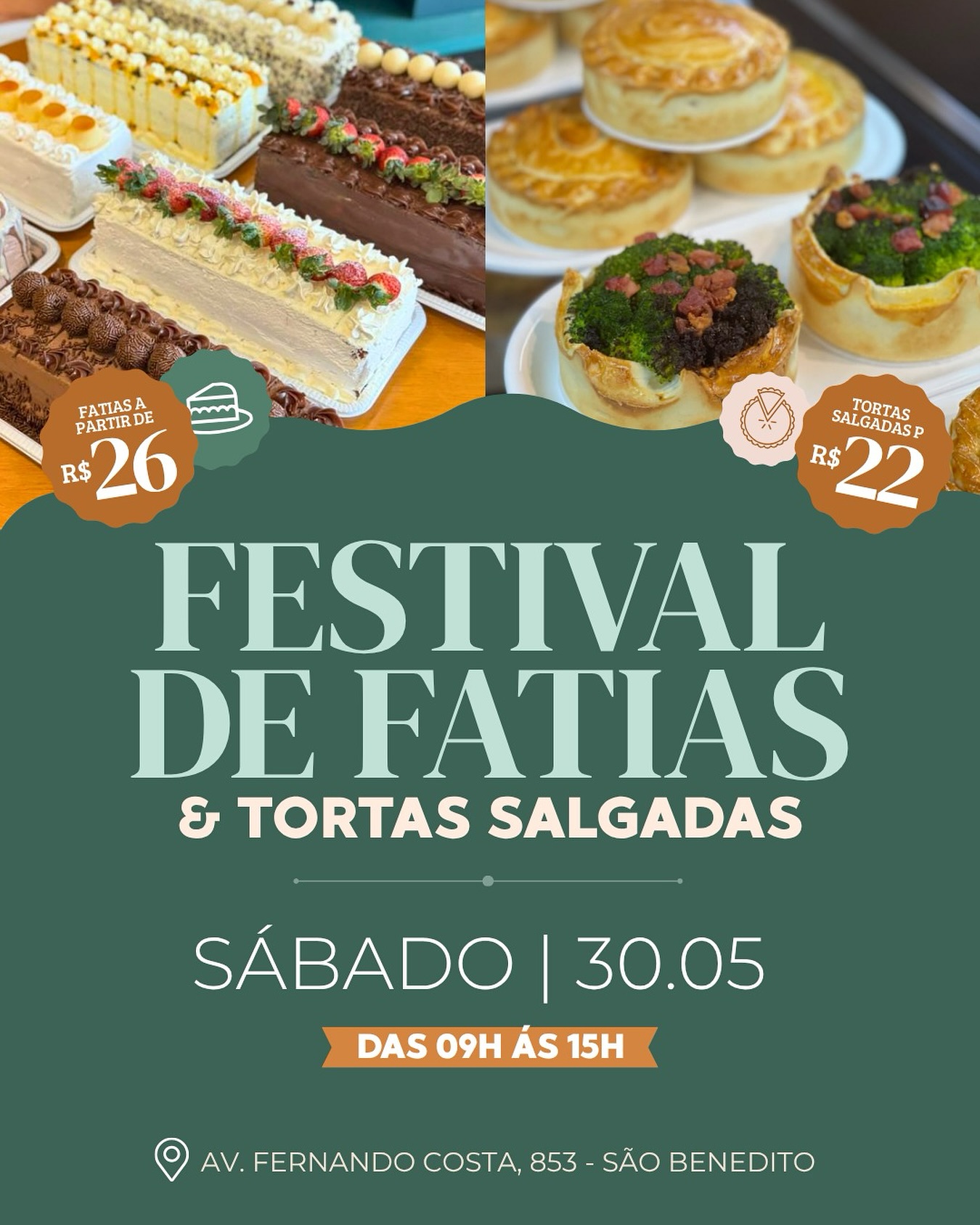 Publicação do Festival de Fatias e Tortas Salgadas